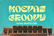 Koevas Groovy - Retro Font, a Sans Serif Font by Iqsiart Studio (Thumbnail 1 of 8)