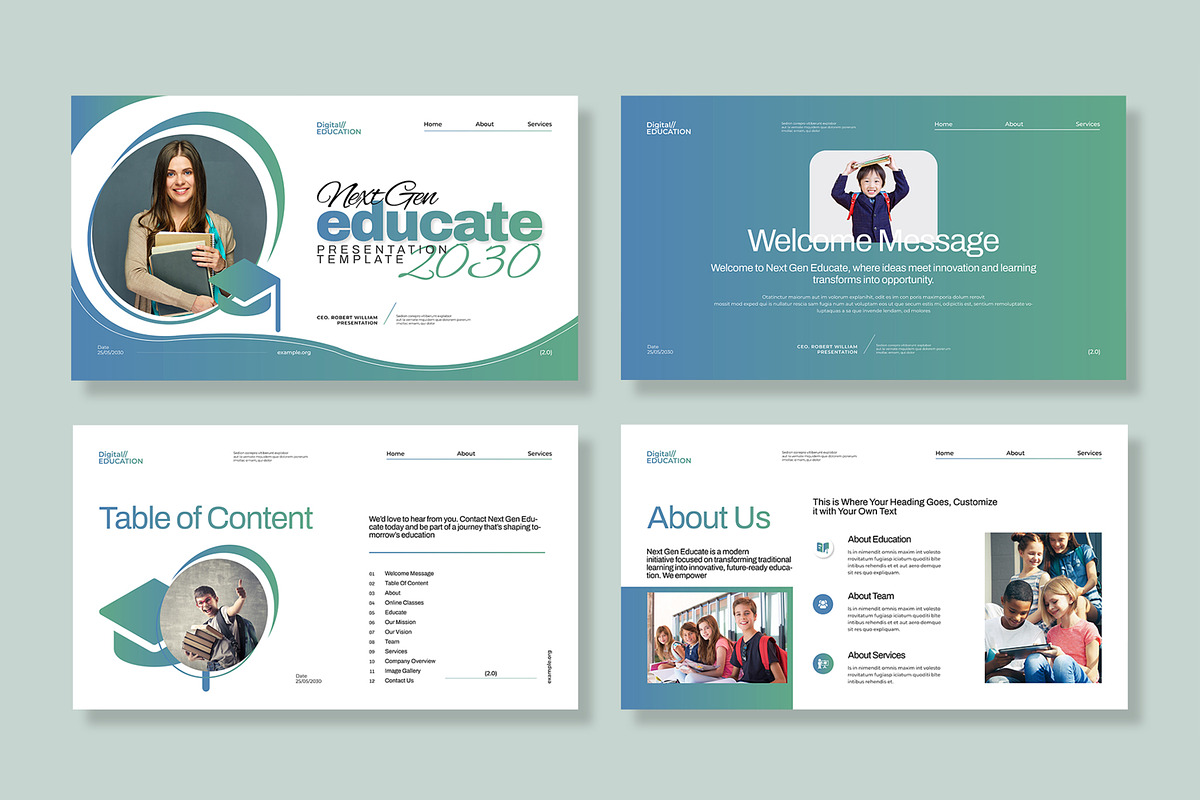 Next Gen Educate Presentation Design preview 2