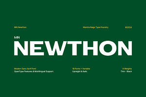 MN Newthon - Versatile Variable Font