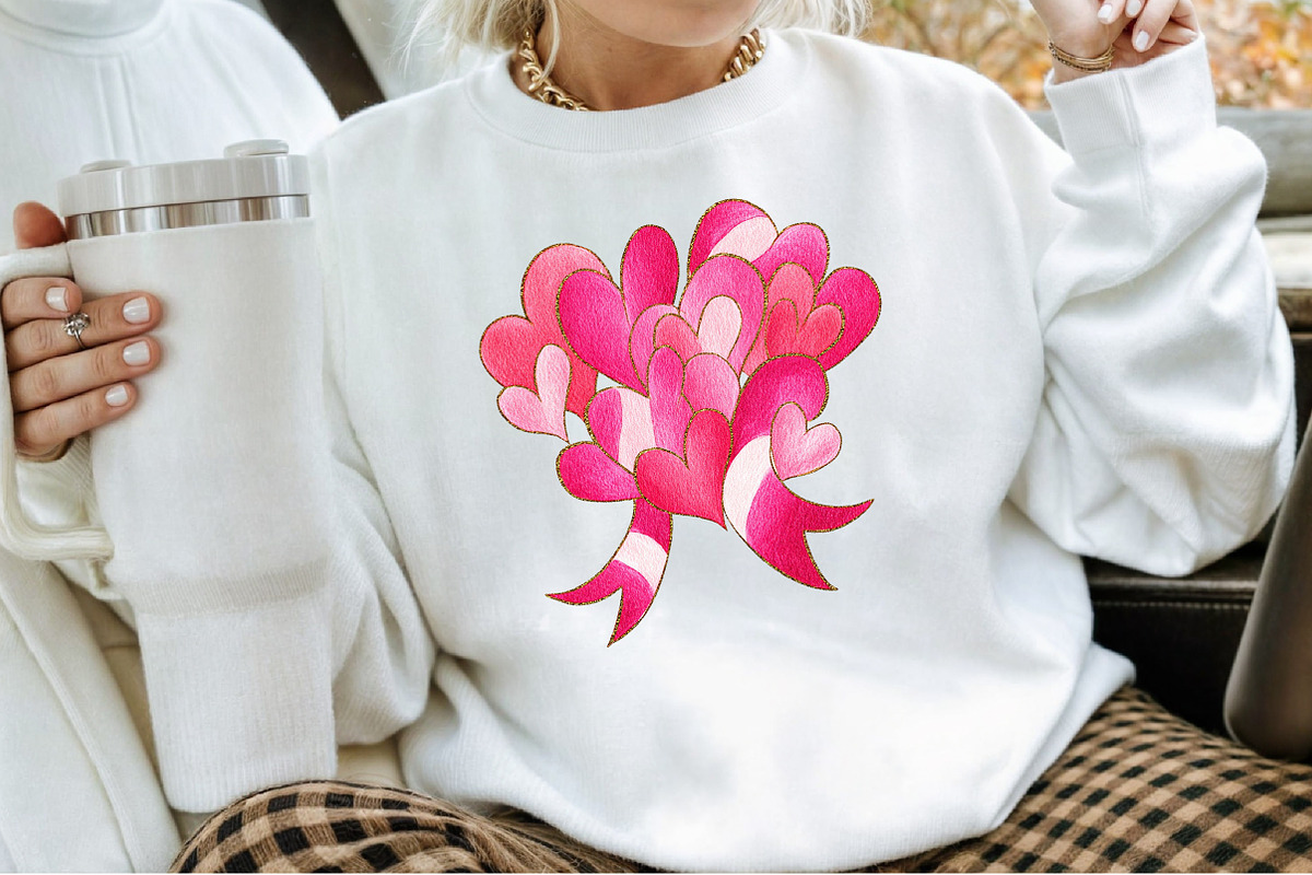 Watercolor Pink Valentines Clipart, an Illustration by Sublimation Artist (Photo 4 of 6)
