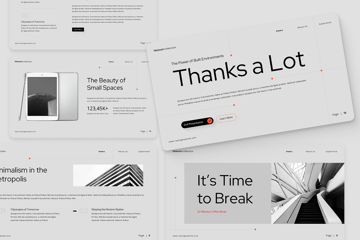 Minimal Architecture Presentation, a Presentation Template by Annora Studio (Photo 3 of 7)