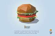 Vector burger, a Food Illustration by lemonoff (Thumbnail 1 of 2)