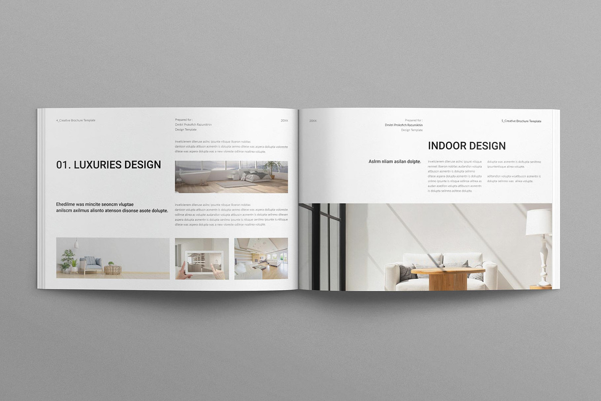 Creative Brochure Template Landscape, a Brochure Template by MassiveCreator (Photo 2 of 8)