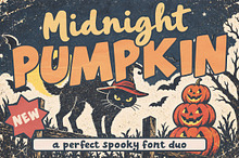 Midnight Pumpkin - Font Duo