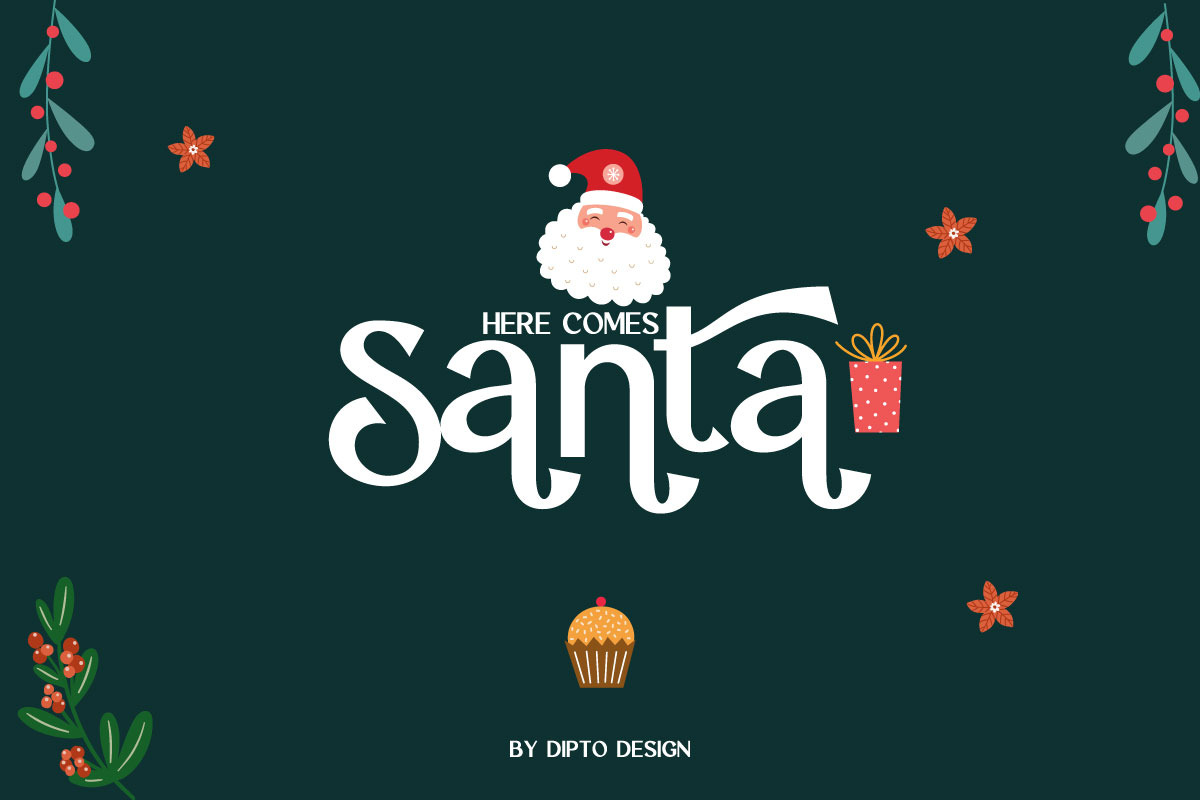 Tidin-Christmas Typeface, a Sans Serif Font by Dipto design (Photo 3 of 5)