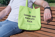 Canvas Bag Mockups - City Park Ed., a Shirt Mockup by BULBFISH (Thumbnail 11 of 14)