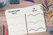 50 Hand Drawn Brushes, part 2 - AI, a Brush Add-On by Andrea De Oliveira (Thumbnail 3 of 7)