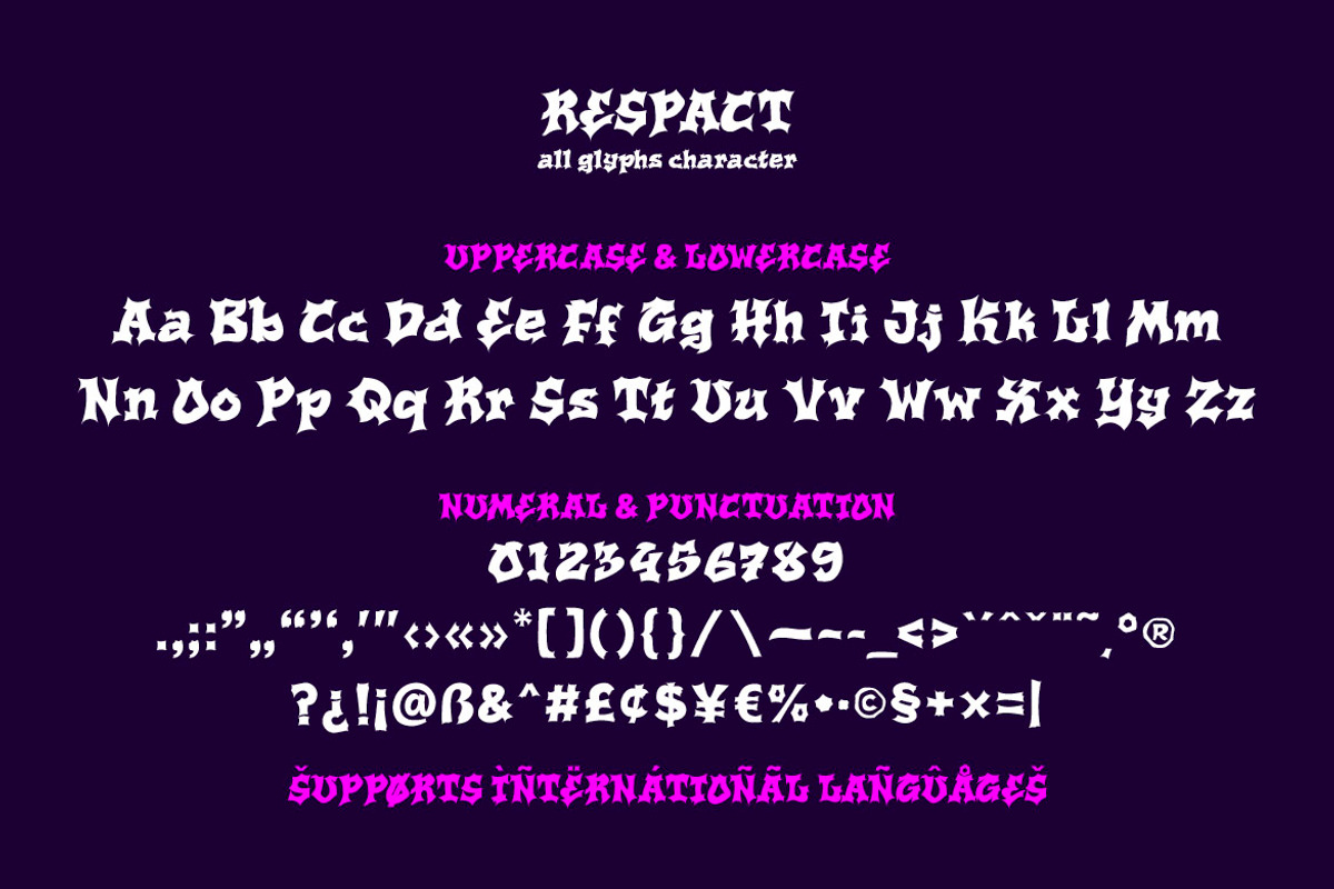 Respact, a Font by twinstd (Photo 7 of 8)