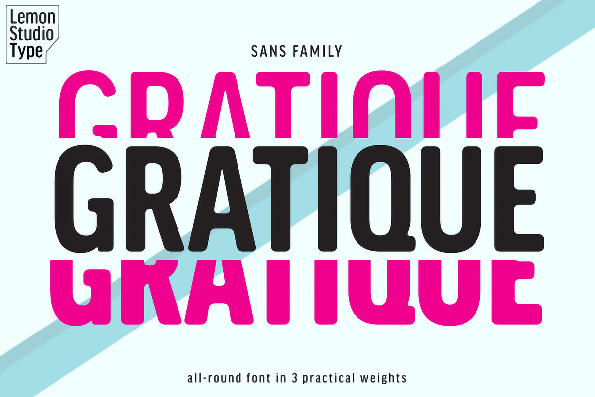 Gratique, a Sans Serif Font by Lemon Studio Type (Photo 1 of 11)