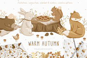 Warm Autumn baby collection, an Animal Illustration by polikarpovaart (Thumbnail 1 of 14)