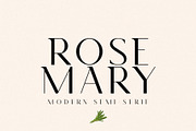 Rosemary - Modern Semi Serif, a Serif Font by Mikhail Fukurou (Thumbnail 1 of 9)
