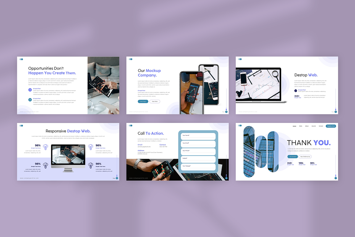 Company Profile Powerpoint, a Presentation Template by Azruca (Photo 6 of 6)