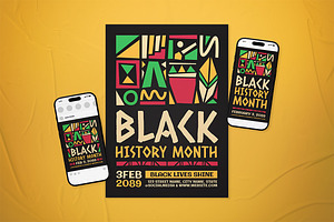 Black History Month Flyer Set, a Flyer Template by The Good Store