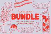 Food Vector Illustration Bundle, a Food Illustration by TheFoodAtlas (Thumbnail 1 of 14)