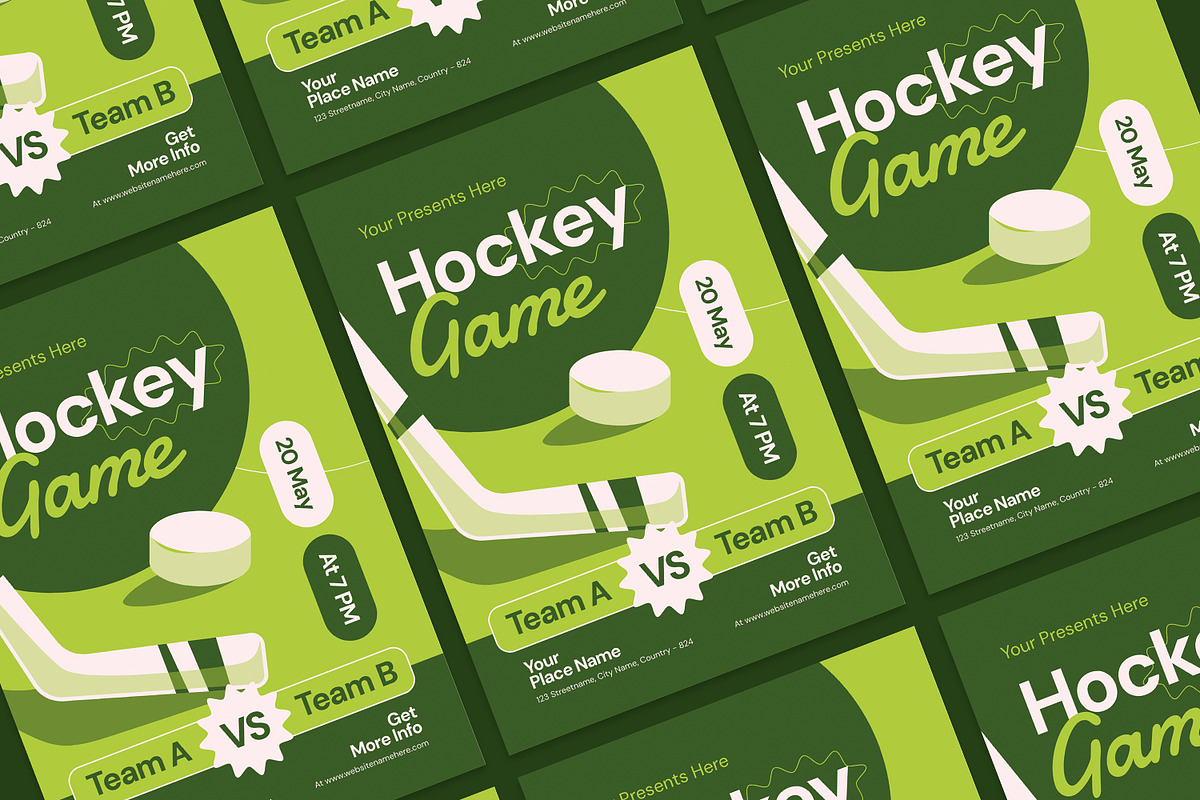 Hockey Game - Flyer preview 3