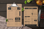 Simple Food Menu, a Flyer Template by Creativestoree (Thumbnail 3 of 5)