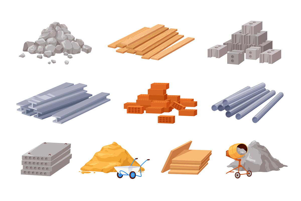 Building materials for construction, an Object Illustration by Good Studio (Photo 1 of 11)