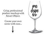 Wineglass Mockup PSD w/ Glitter, a Product Mockup by SarahDesign (Thumbnail 4 of 7)