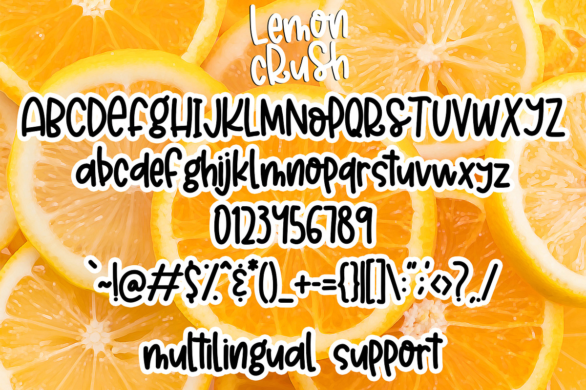 Lemon Crush - Handwritten Font preview 6