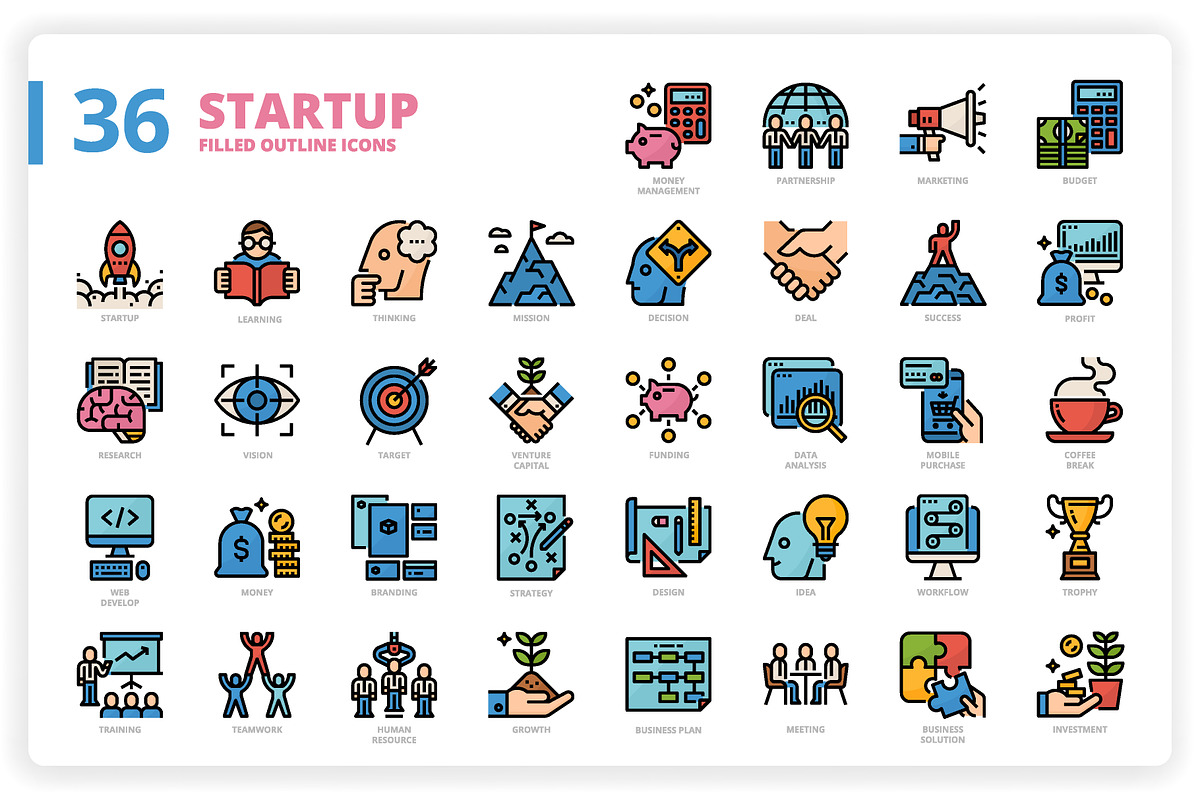 3,600 Icons x3 Styles, an Outline Icon by monkik (Photo 264 of 299)