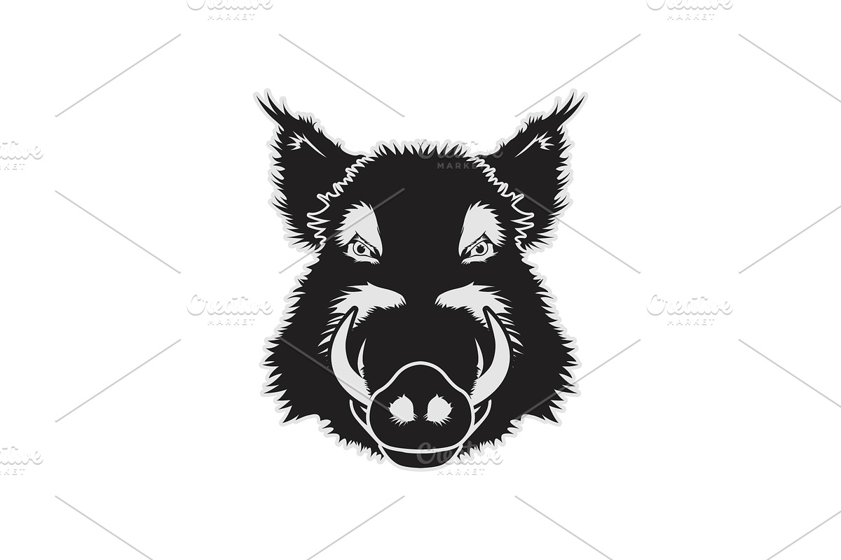 Boar Head, an Animal Illustration by Atlantis X Nurman Arbai (Photo 1 of 3)