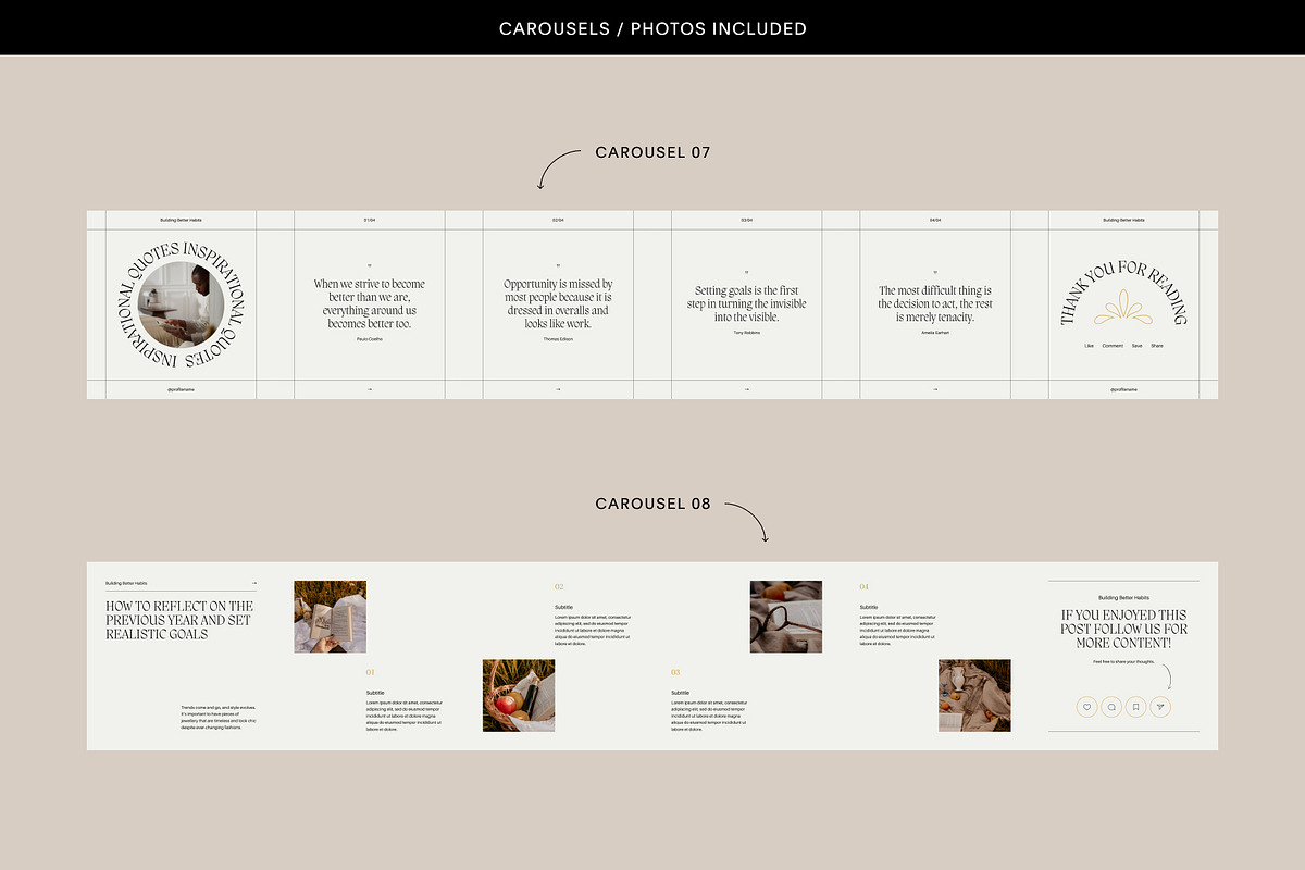 8 Business Coach Instagram Carousel, a Social Media Template by Studio K (Photo 6 of 8)