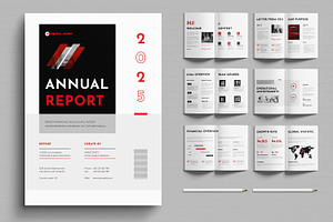 Annual Report Layout, a Brochure Template by MightyDesign