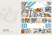Oktoberfest German Food Vectors, a Food Illustration by Yevheniia (Thumbnail 8 of 13)