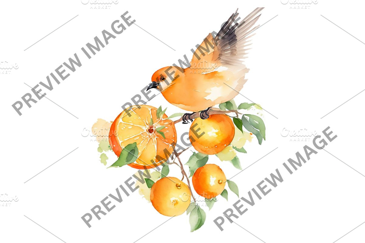 Watercolor Orange Clipart, a Graphic by HillTract (Photo 2 of 5)