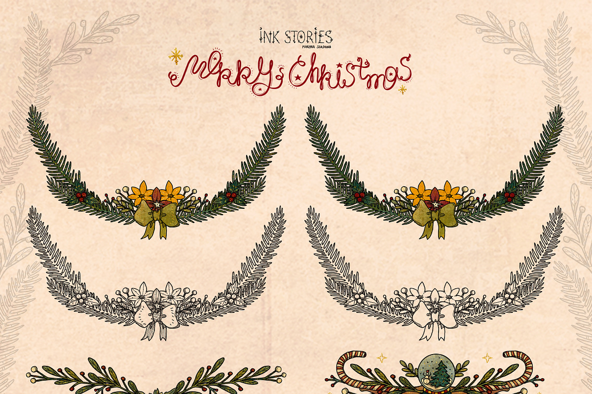 Merry Christmas, a Seasonal Illustration by Ink Stories (Photo 23 of 25)