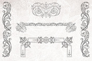 Procreate Vintage Baroque Borders, a Brush Add-On by AW Studios (Thumbnail 6 of 9)