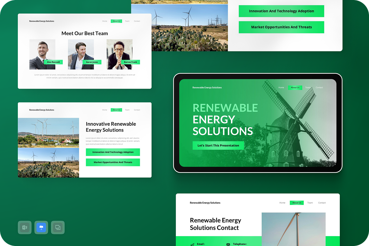 Renewable Energy Solutions Keynote, a Presentation Template by Annora Studio (Photo 1 of 5)