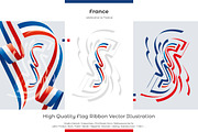France flag ribbon vector, a Templates & Theme by Simbos (Thumbnail 1 of 9)