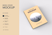 Book Cover Mockup, a Product Mockup by graphypix (Thumbnail 3 of 3)