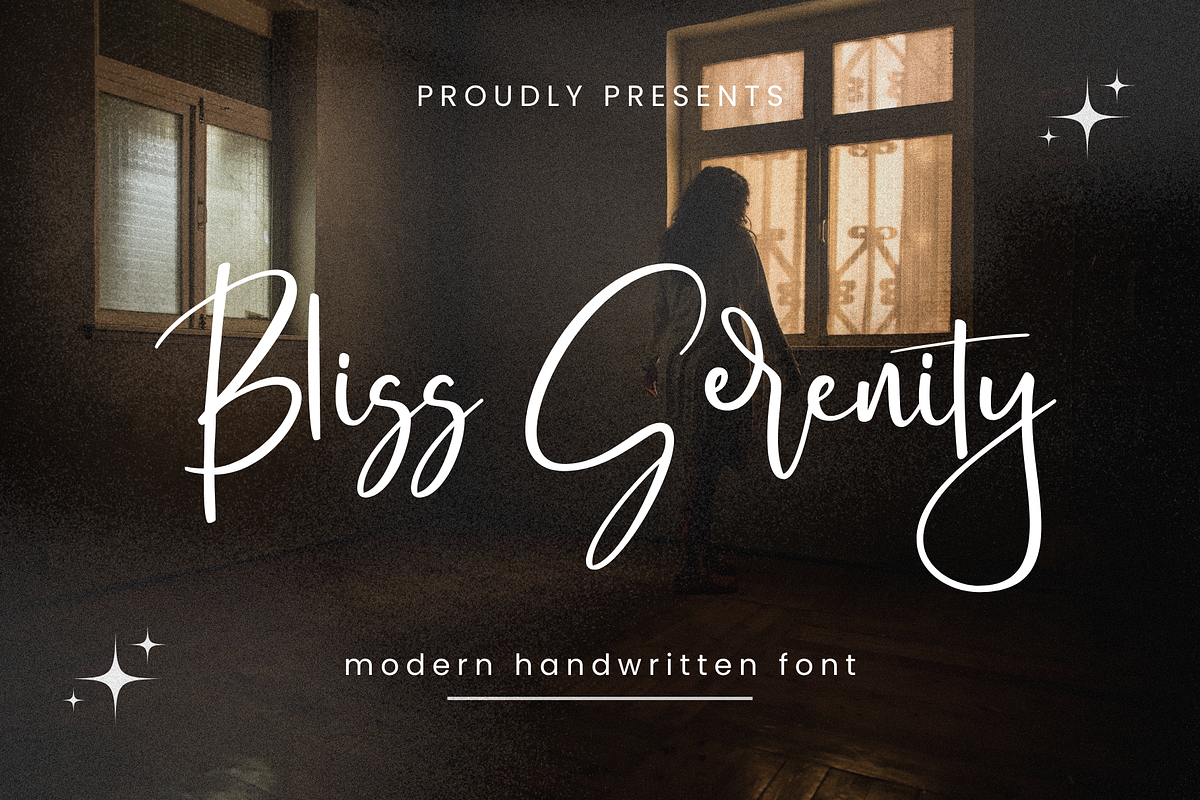 Bliss Serenity, a Script Font by BearyType Studio (Photo 1 of 6)