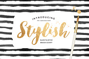 Stylish Brush with Bonus, a Handwritten Font by Nicky Laatz (Thumbnail 1 of 5)