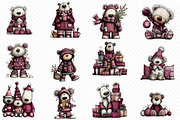 Christmas-bear-clipart, an Illustration by cherrydesign (Thumbnail 2 of 3)