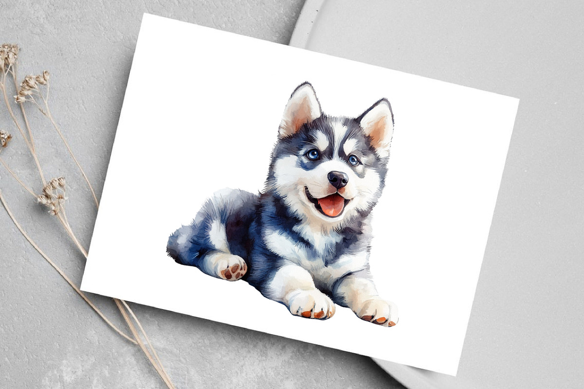 Watercolor Cute Winter Clipart, an Illustration by Canvas Craft (Photo 4 of 7)