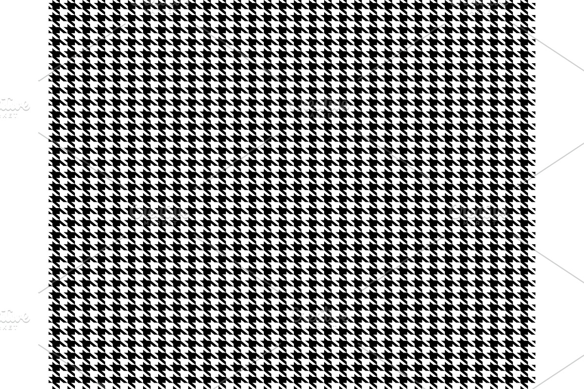Fabric houndstooth seamless pattern., a Texture Illustration by HAPPY VECTOR
