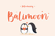 Balimoon, a Handwritten Font by Silverdav (Thumbnail 1 of 8)
