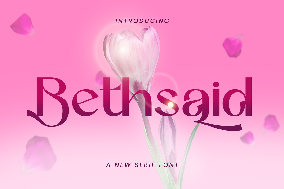 Betshaid - Stylish Display Font, a Sans Serif Font by Favo Write (Photo 1 of 12)