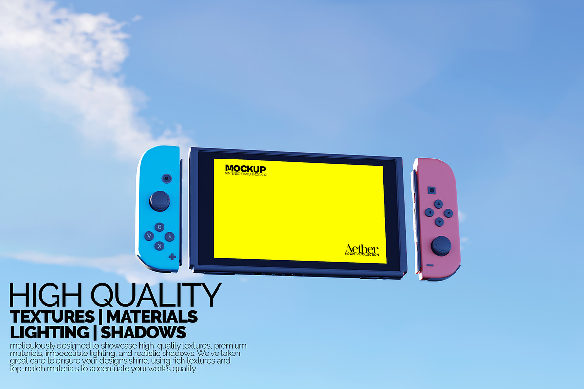 Nintendo Switch Screen Mockup Bundle, an Android Mockup by Banana Mockups (Photo 4 of 6)