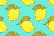 Lemon fruit pattern set, a Pattern Graphic by OKart.studio (Thumbnail 2 of 4)