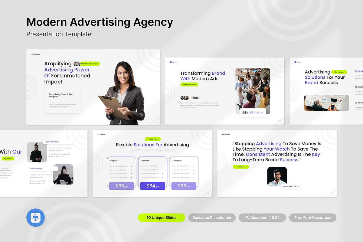 Modern Advertising Agency Keynote, a Presentation Template by Antstheme (Photo 1 of 2)