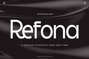 Refona - Futuristic Sans Serif Font, a Sans Serif Font by Flawless And Co (Thumbnail 1 of 10)