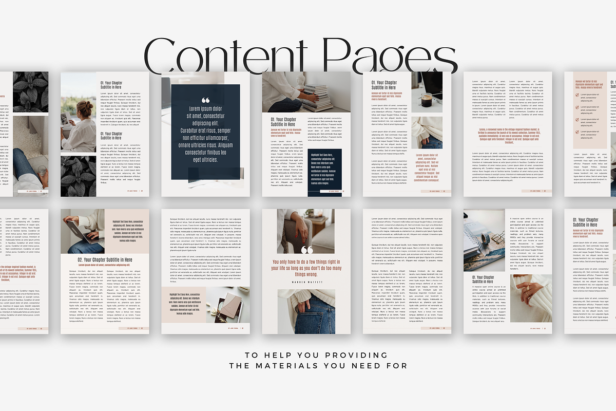 Canva Business Ebook WorkBook JanePr, a Marketing Template by Lovely Confetti (Photo 6 of 9)