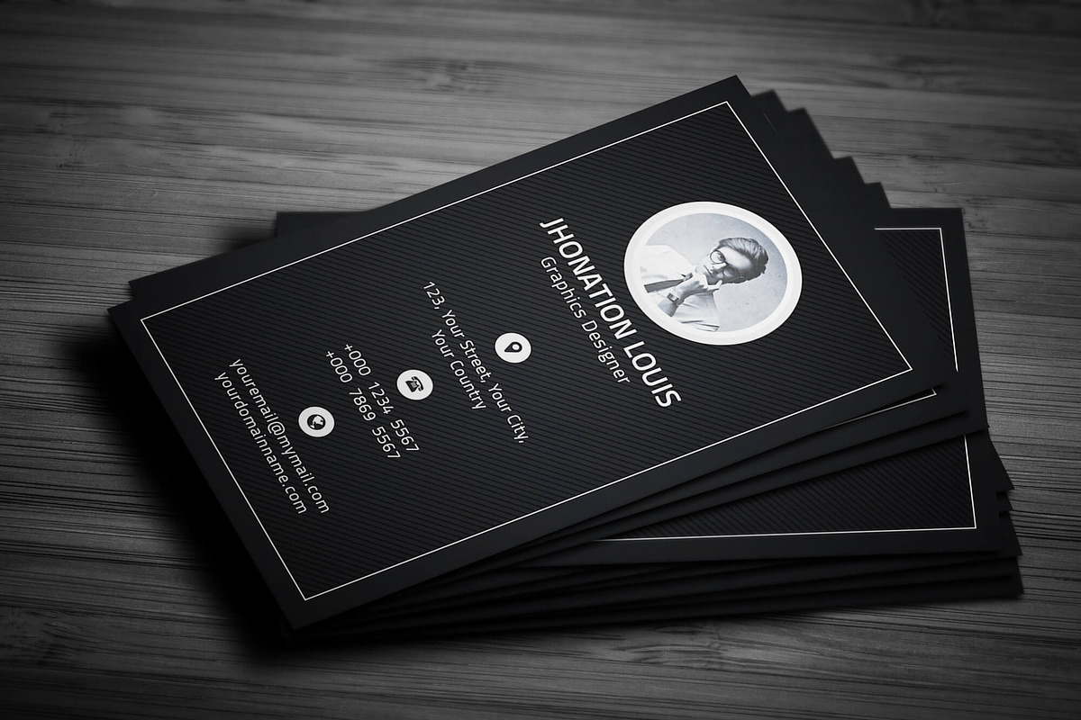 R E T R O Personal Business Card, a Business Card Template by Divergent Studio (Photo 3 of 4)