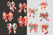 Christmas Decorative Bows Clipart, a Decorative Illustration by Vasmila (Thumbnail 5 of 6)