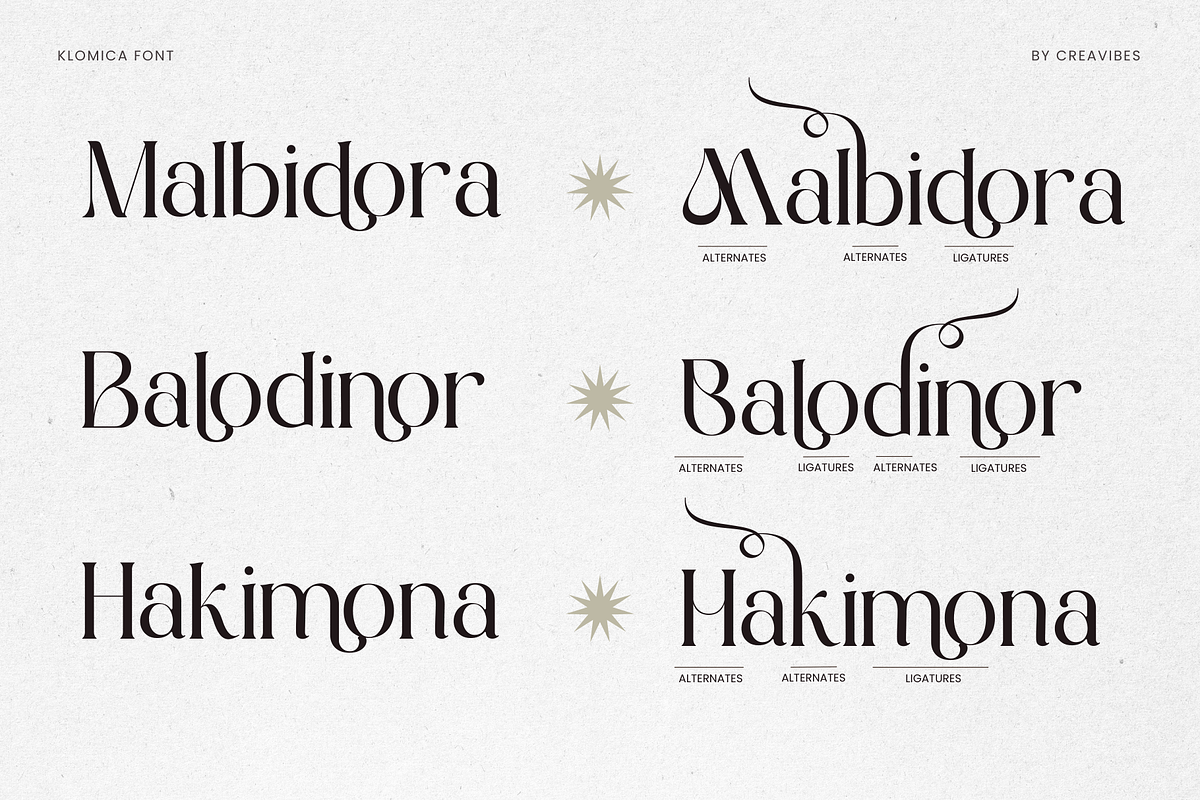 Klomisk - Serif Font, a Serif Font by Creavibes Design (Photo 12 of 15)