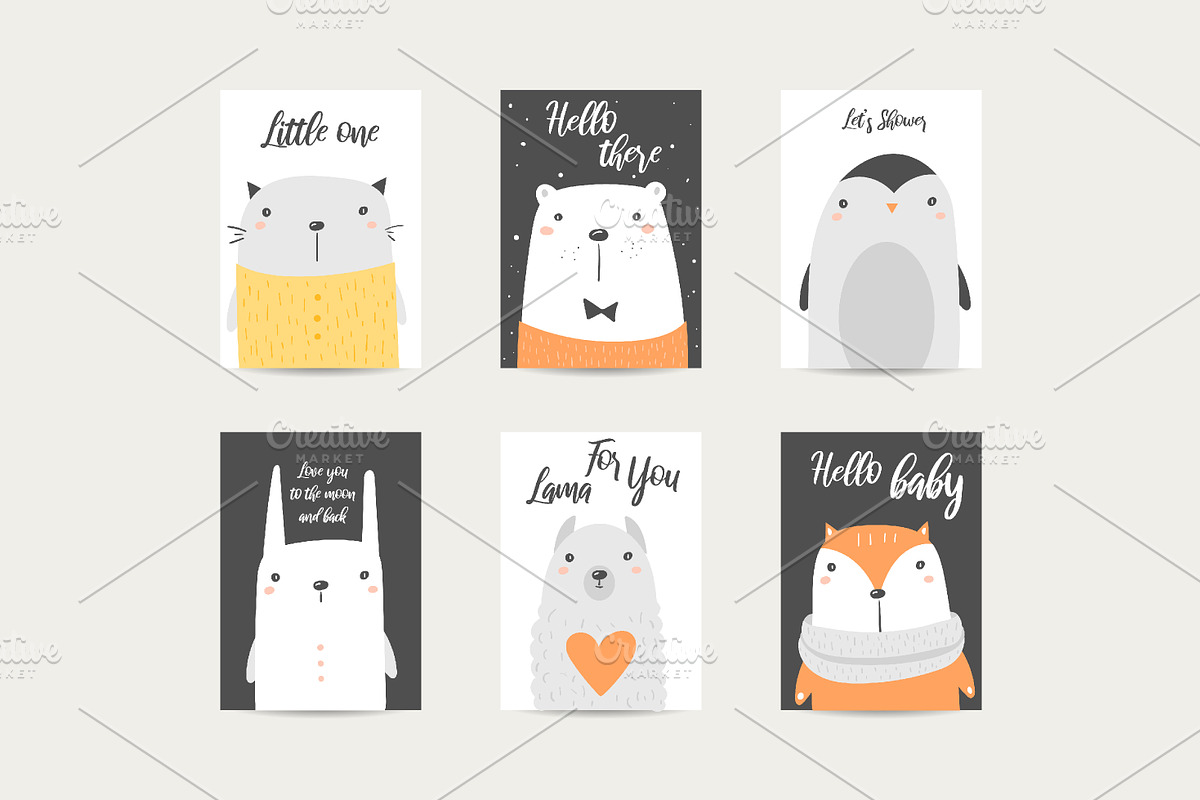Postcards with animals, an Animal Illustration by Veresk (Photo 9 of 12)